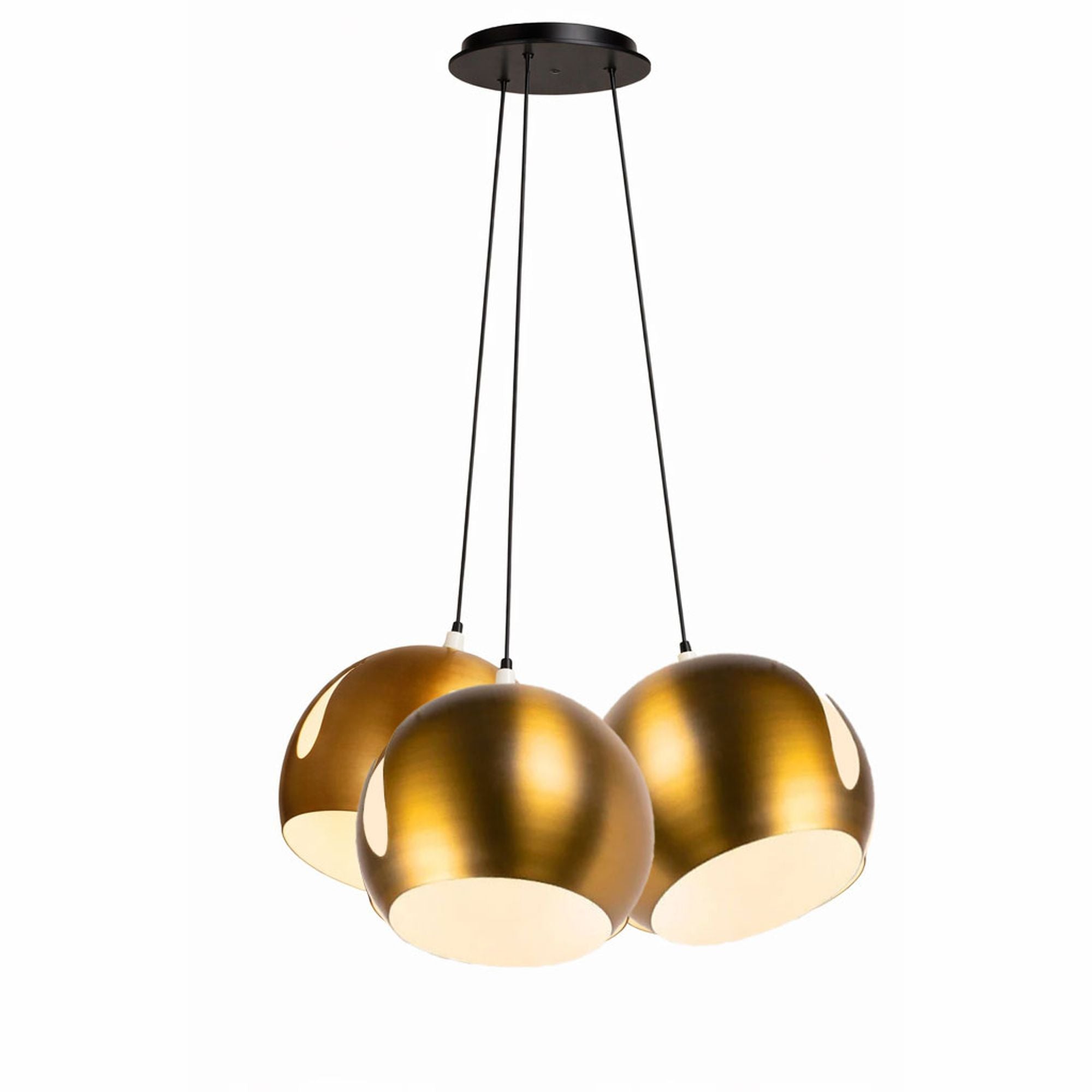 s.luce Ball Cluster Mehrfach-Pendelleuchte 3-flammig 3x30cm