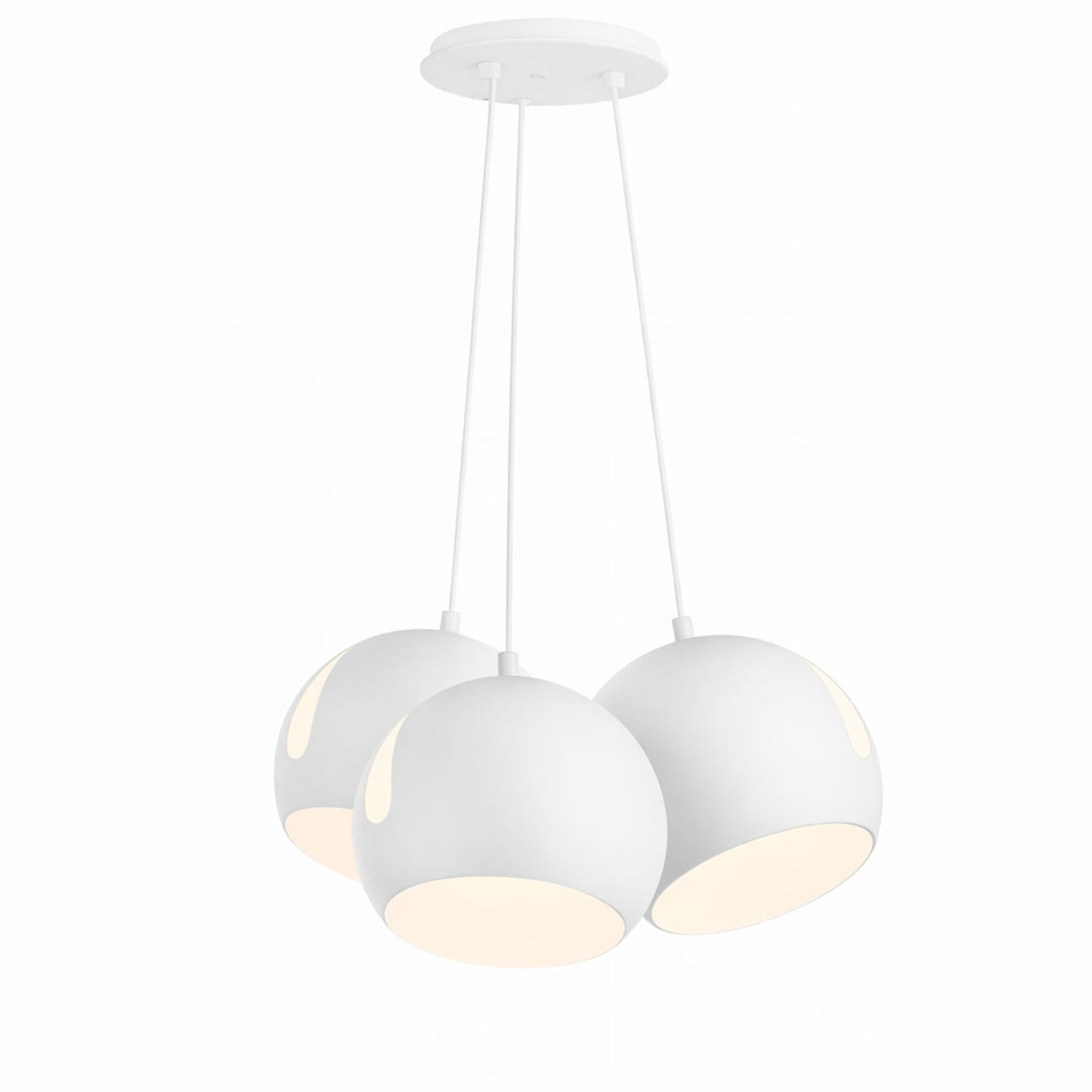 s.luce Ball Cluster Mehrfach-Pendelleuchte 3-flammig 3x30cm