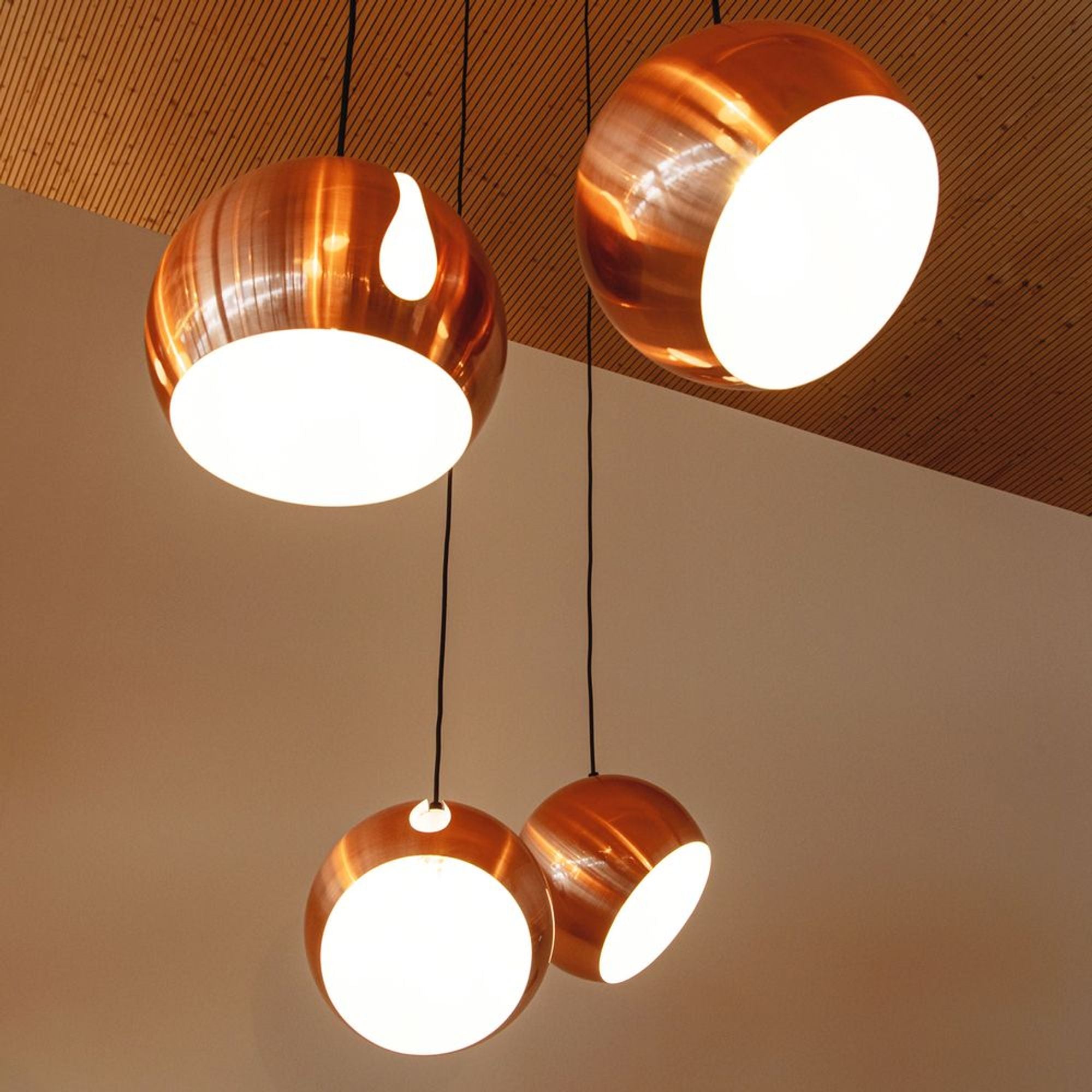 s.luce Ball Cluster Mehrfach-Pendelleuchte 3-flammig 3x30cm