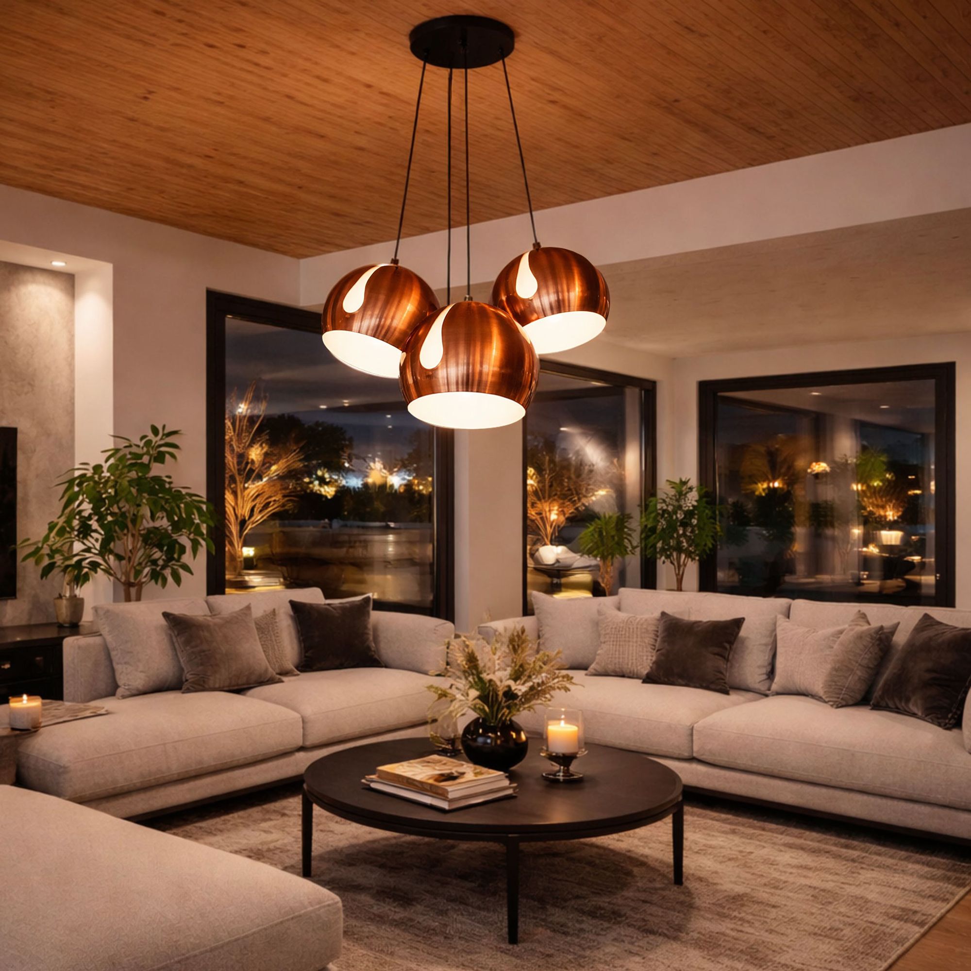 s.luce Ball Cluster Mehrfach - Pendelleuchte 3 - flammig 3x30cm - 199822 - s.luce® - homecoming lights.