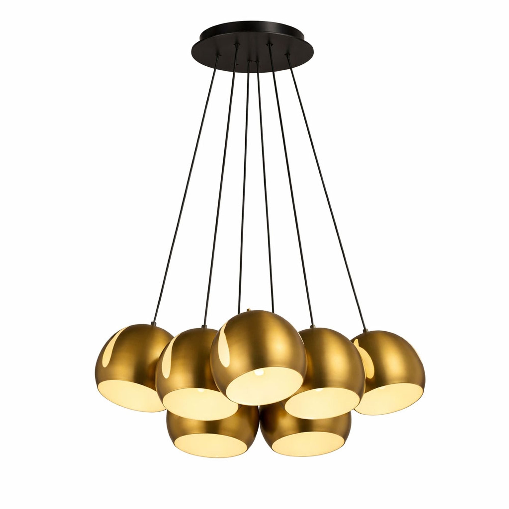 s.luce Ball Cluster Mehrfach - Pendelleuchte Cluster 7 - flammig 7x20cm - 199830 - s.luce® - homecoming lights.