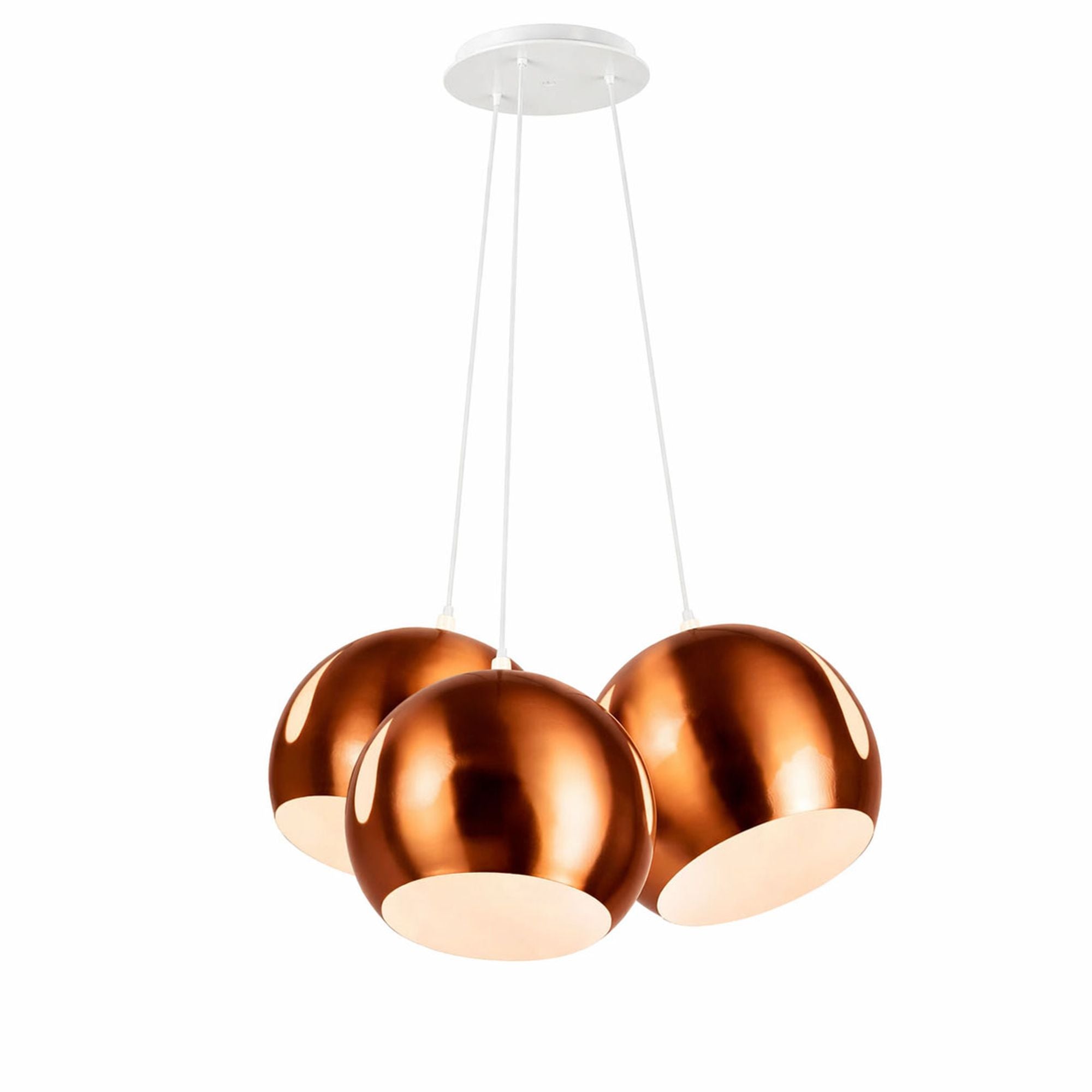s.luce Ball Cluster Mehrfach-Pendelleuchte 3-flammig 3x30cm