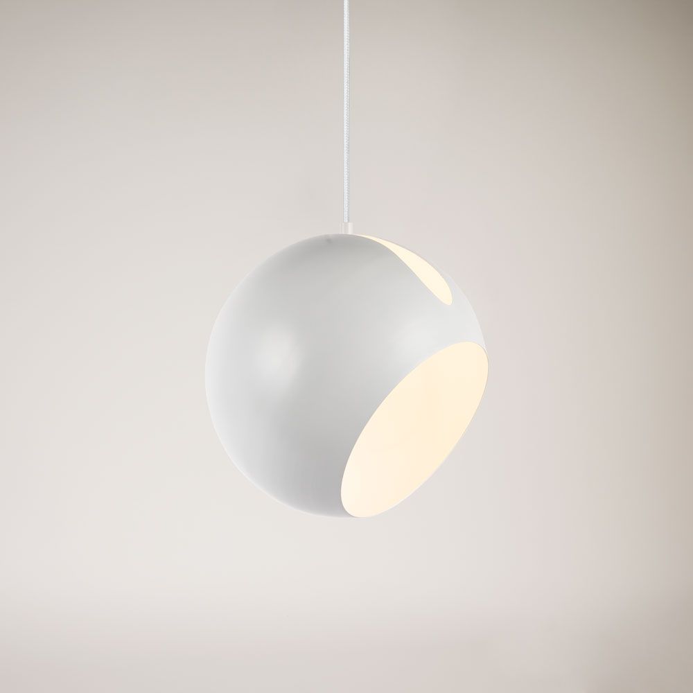 s.luce Ball Pendelleuchte tauschbarer Schirm
