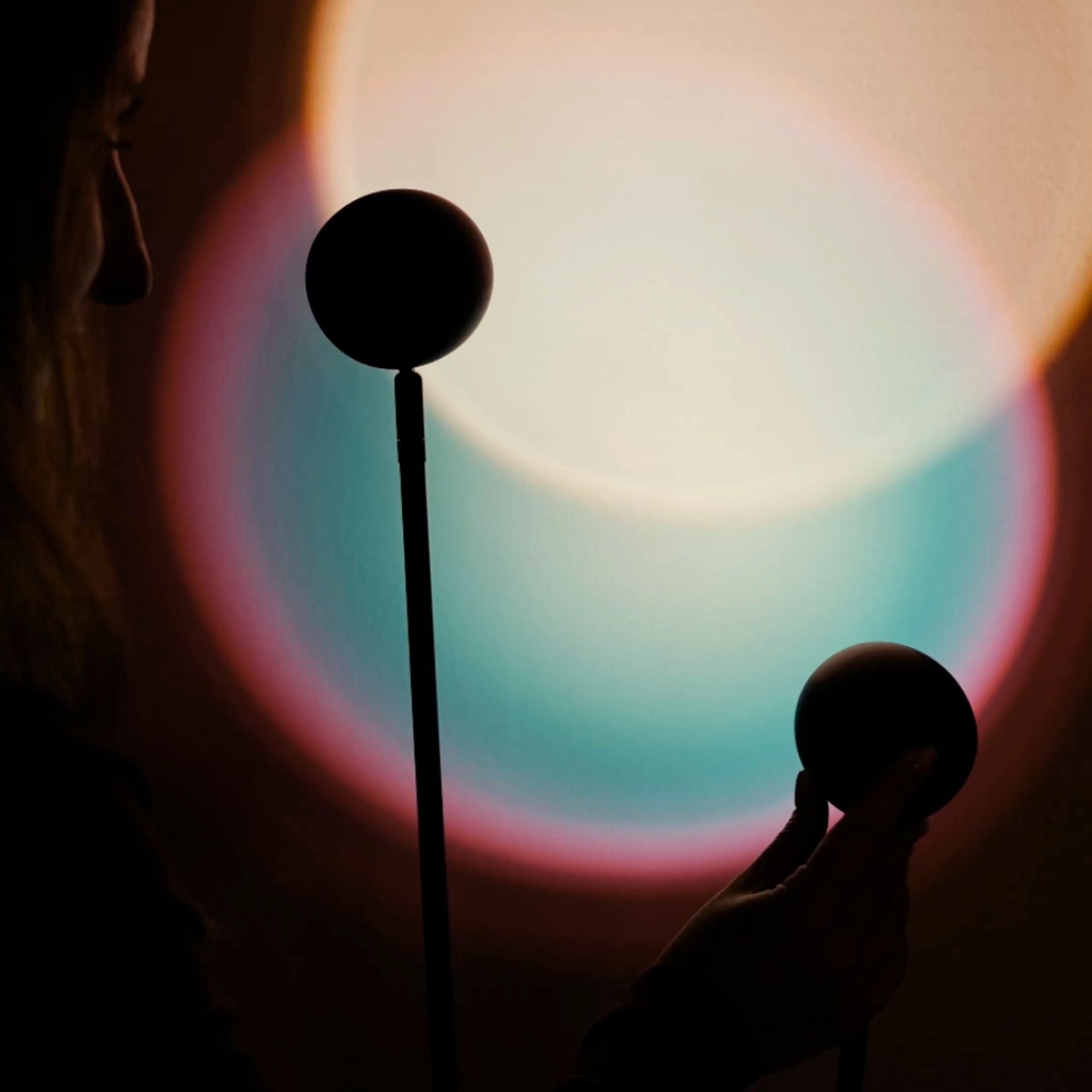 s.luce Beam LED floor lamp 2-light 145cm touch dimmer