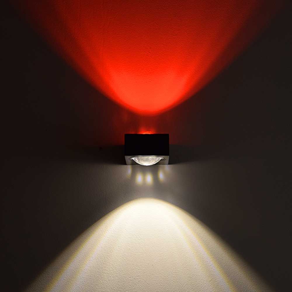 s.luce Beam X moderne Wandleuchte Up & Down eckig