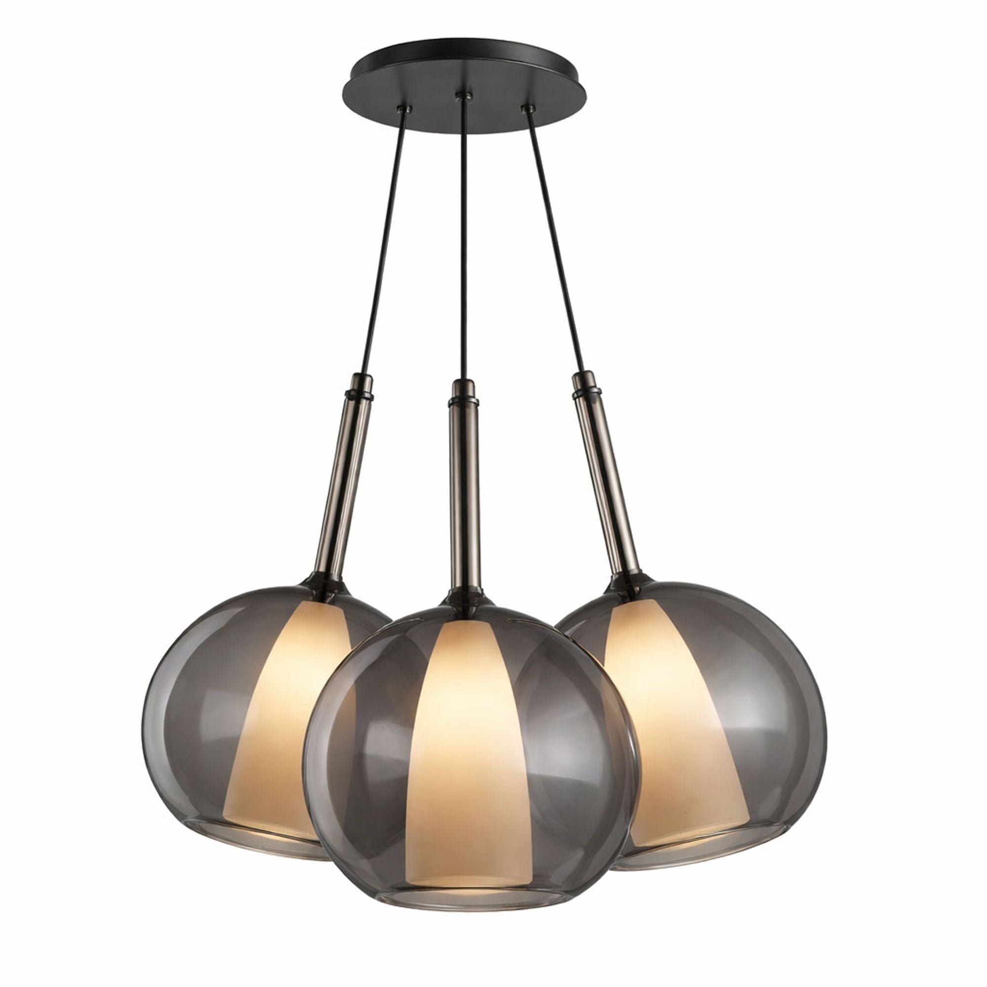 s.luce Belluna Cluster Glas - Hängeleuchte 3 - flammig - 199969 - s.luce® - homecoming lights.