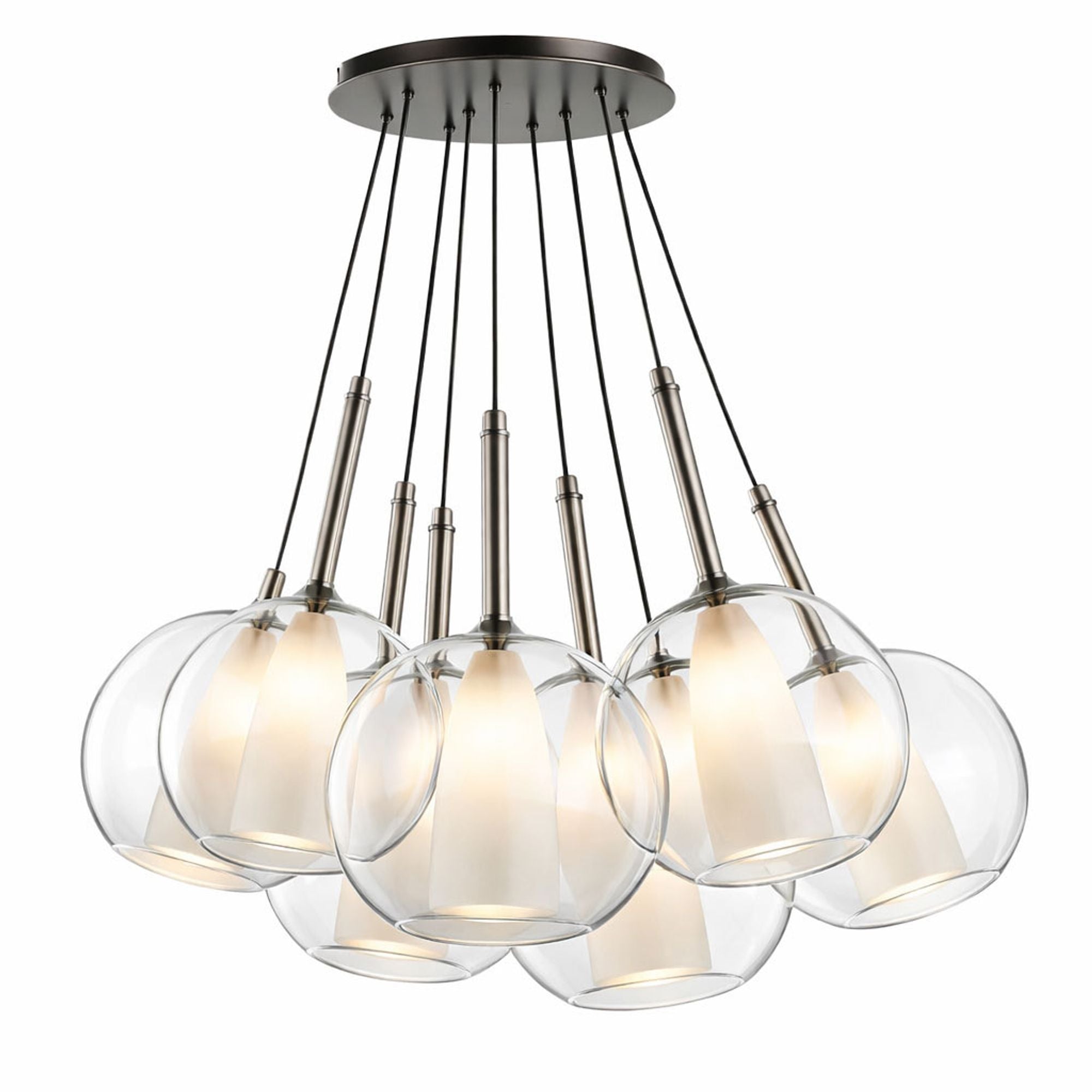 s.luce Belluna Cluster Glas - Pendelleuchte 7 - flammig - 199976 - s.luce® - homecoming lights.