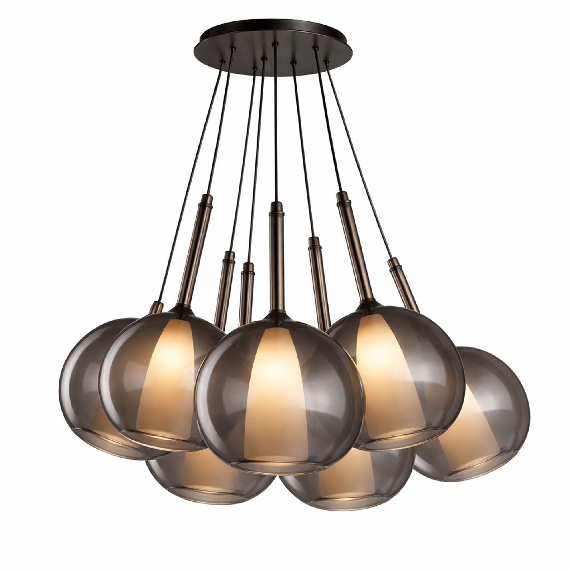 s.luce Belluna Cluster Glas - Pendelleuchte 7 - flammig - 199977 - s.luce® - homecoming lights.