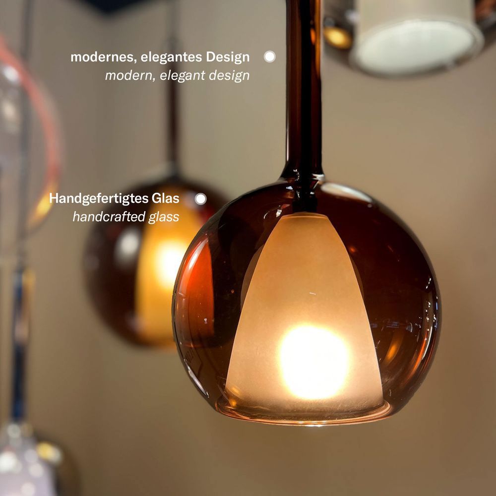 s.luce Belluna Esstischlampe 12-flammig 200cm 3-reihig
