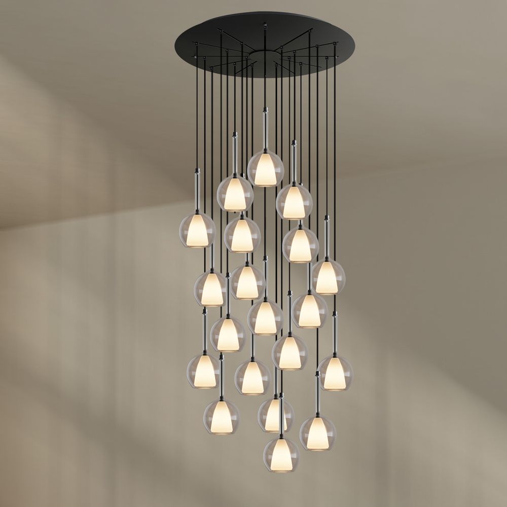 s.luce Belluna Galerieleuchte 20-flammig Ø 120cm Baldachin