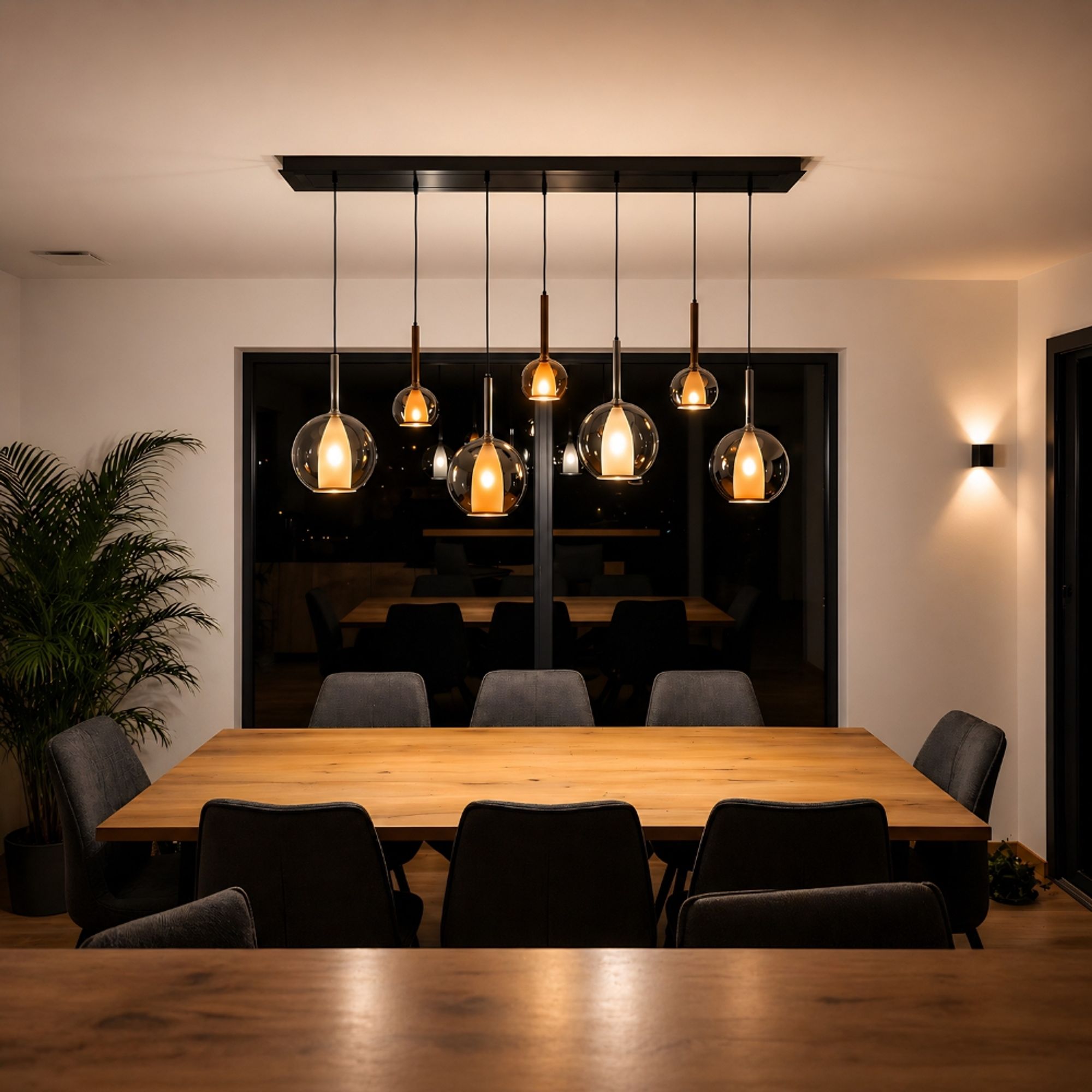 s.luce Belluna Glas - Pendelleuchte 150cm Textilkabel - 188892 - s.luce® - homecoming lights.