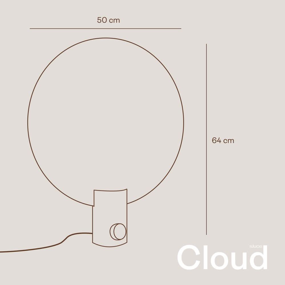 s.luce Cloud Tischleuchte mit Drehschalter