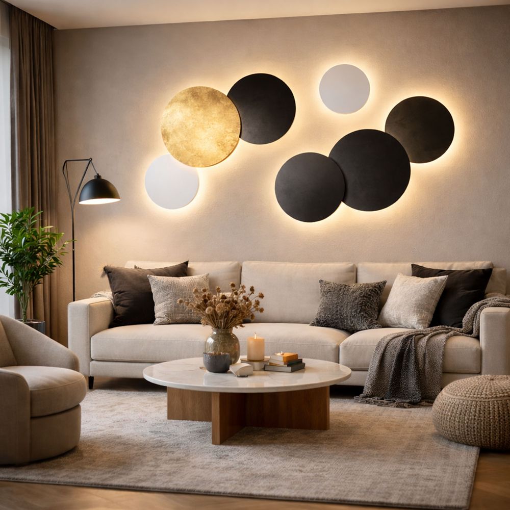 s.luce Cloud indirekte LED Wandleuchte Kombination