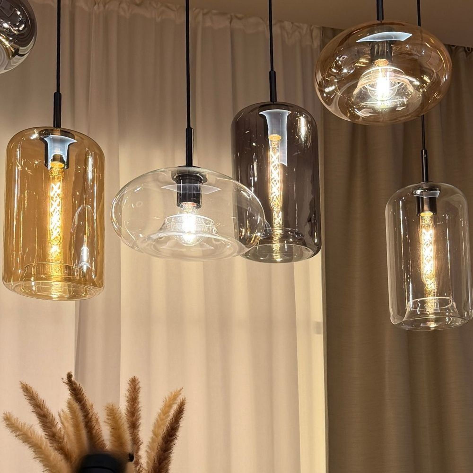 s.luce Cruet Cluster Glas - Pendelleuchte 3 - flammig 3x17 - 200221 - s.luce® - homecoming lights.