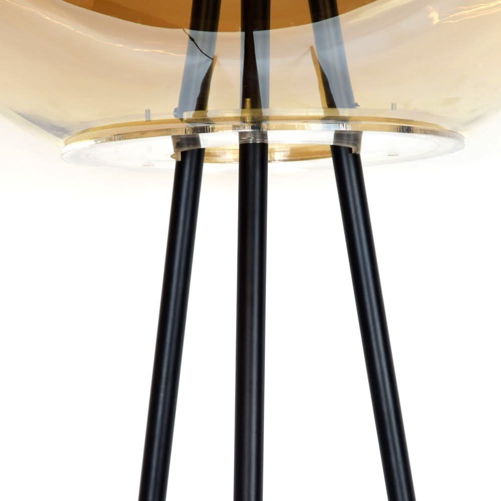 s.luce Dreibein-Stehleuchte Orb Tripod 160cm mit Glaskugel