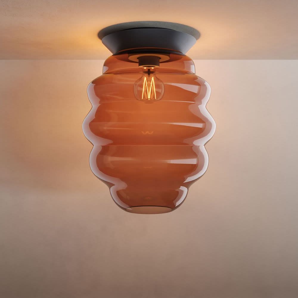 s.luce Echos Glas-Deckenleuchte E27