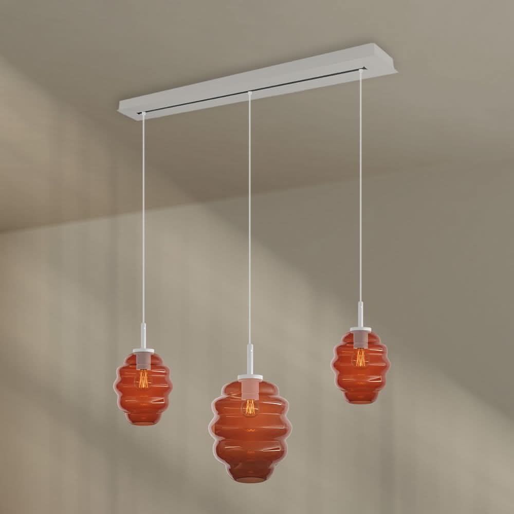 s.luce Echos Esstischlampe 3-flammig 120cm Ø 18/25cm