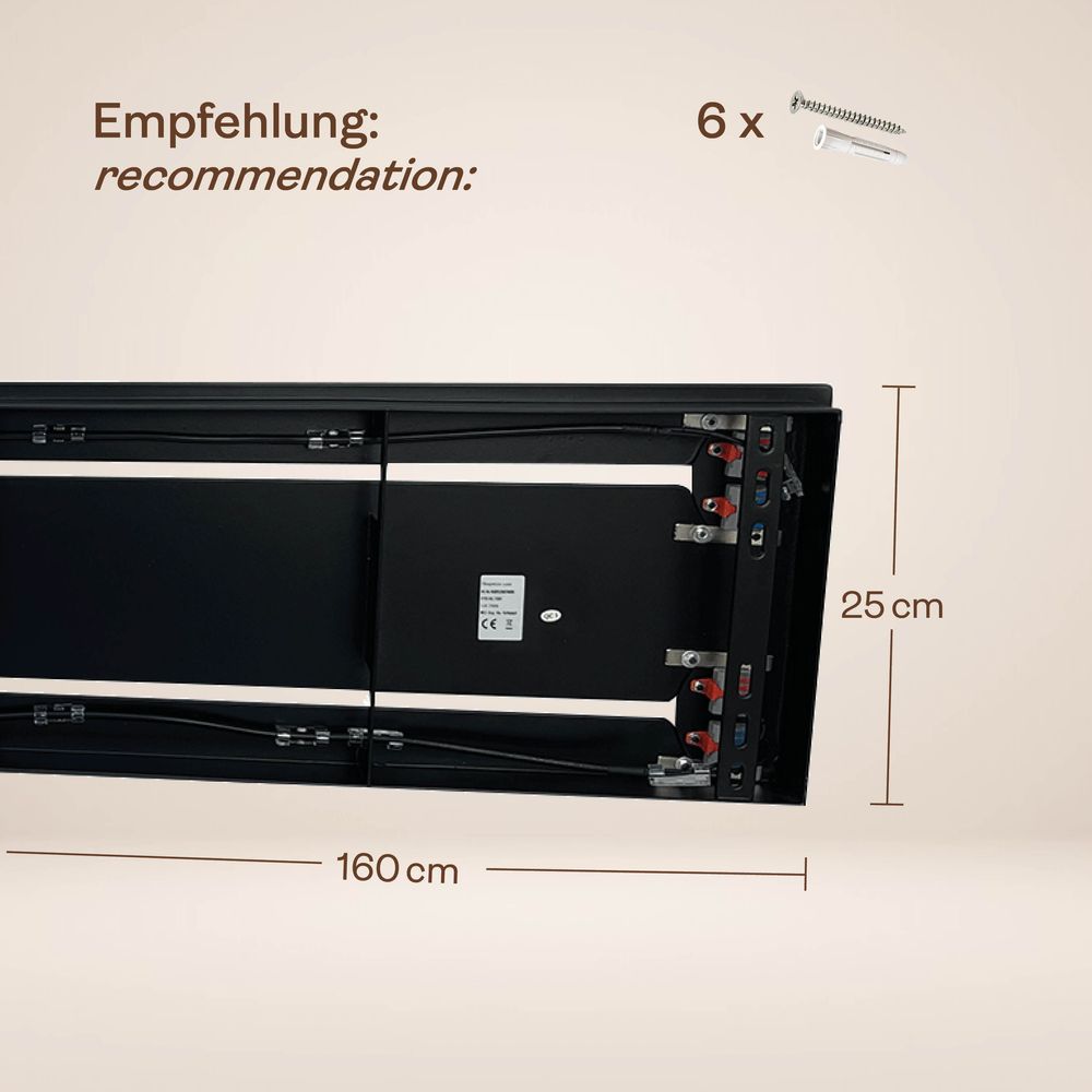 s.luce Echos Esstischlampe 8-flammig 160cm 2-reihig Ø 18cm