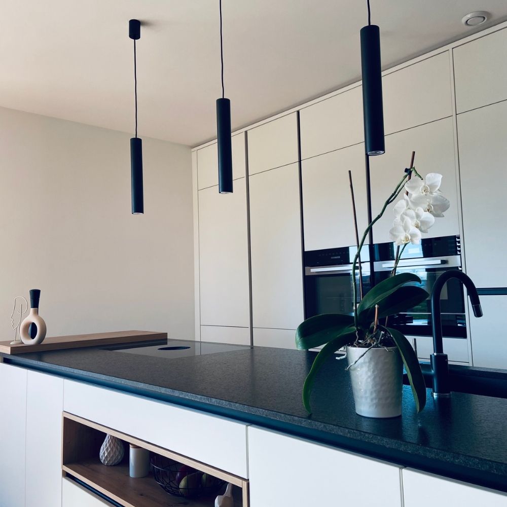 s.luce Lampe à suspendre moderne Crutch forme cylindrique