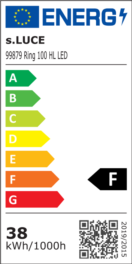 s.luce LED Ring Hängelampe 2-flammig Exzentrisch