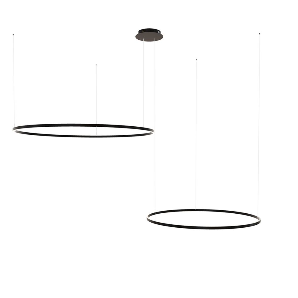 s.luce LED Ring Hängelampe 2-flammig Exzentrisch
