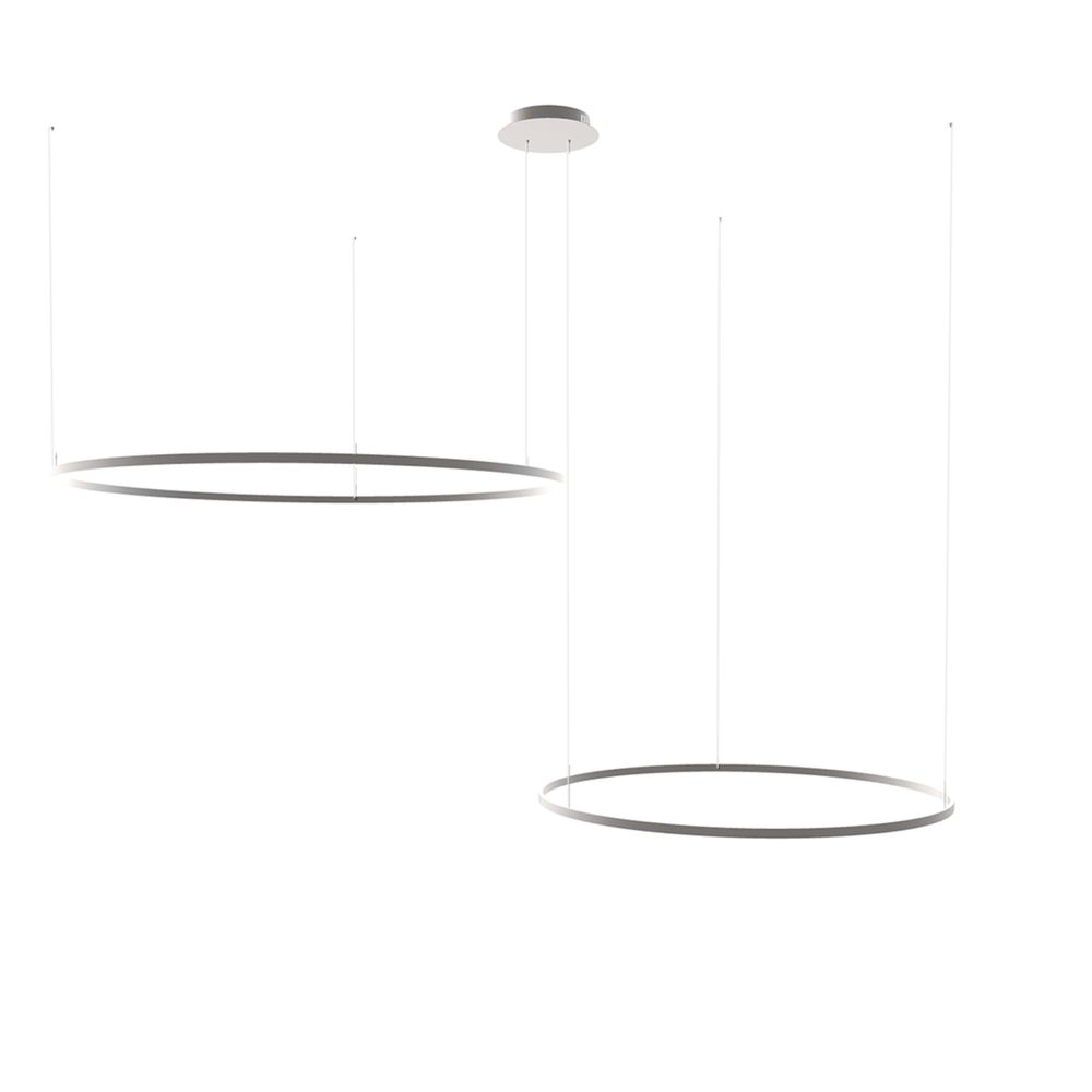 s.luce LED Ring Hängelampe 2-flammig Exzentrisch
