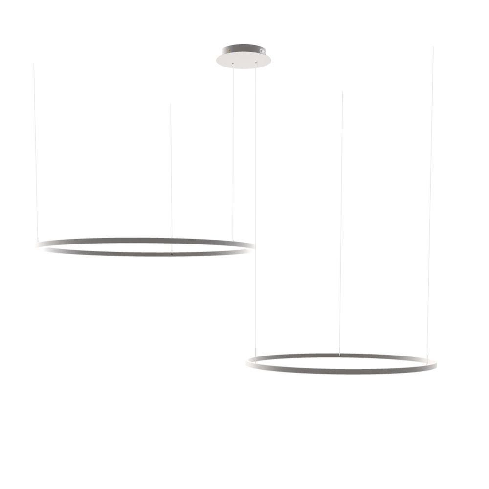 s.luce LED Ring Hängelampe 2-flammig Exzentrisch