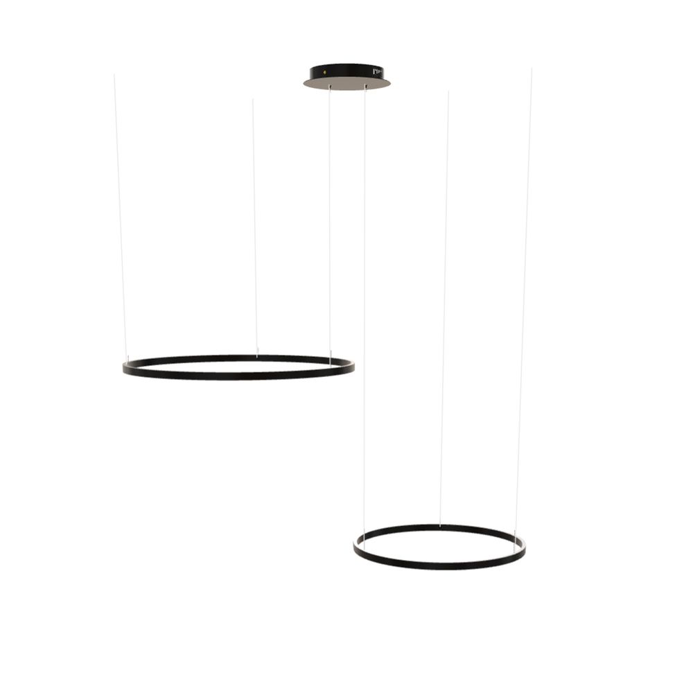 s.luce LED Ring Hängelampe 2-flammig Exzentrisch