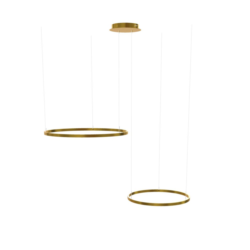 s.luce LED Ring Hängelampe 2-flammig Exzentrisch