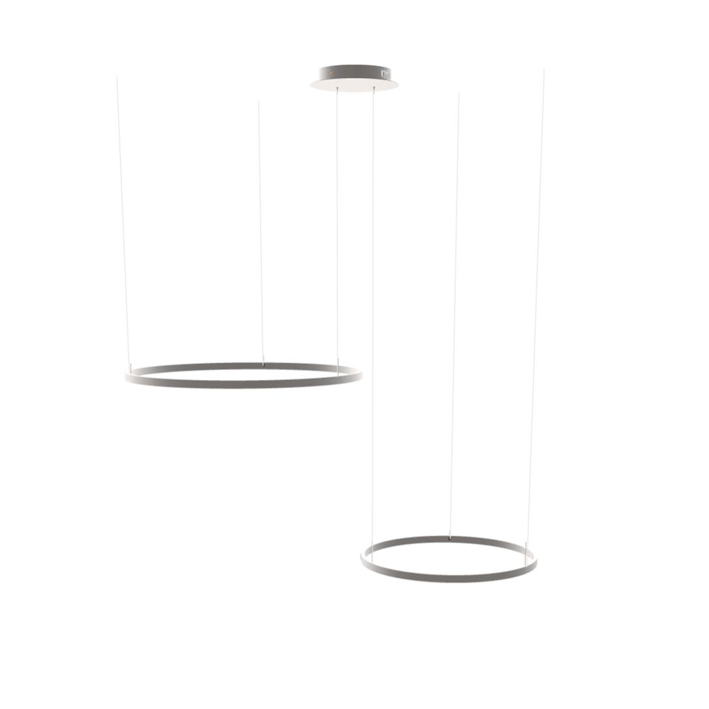 s.luce LED Ring Hängelampe 2-flammig Exzentrisch