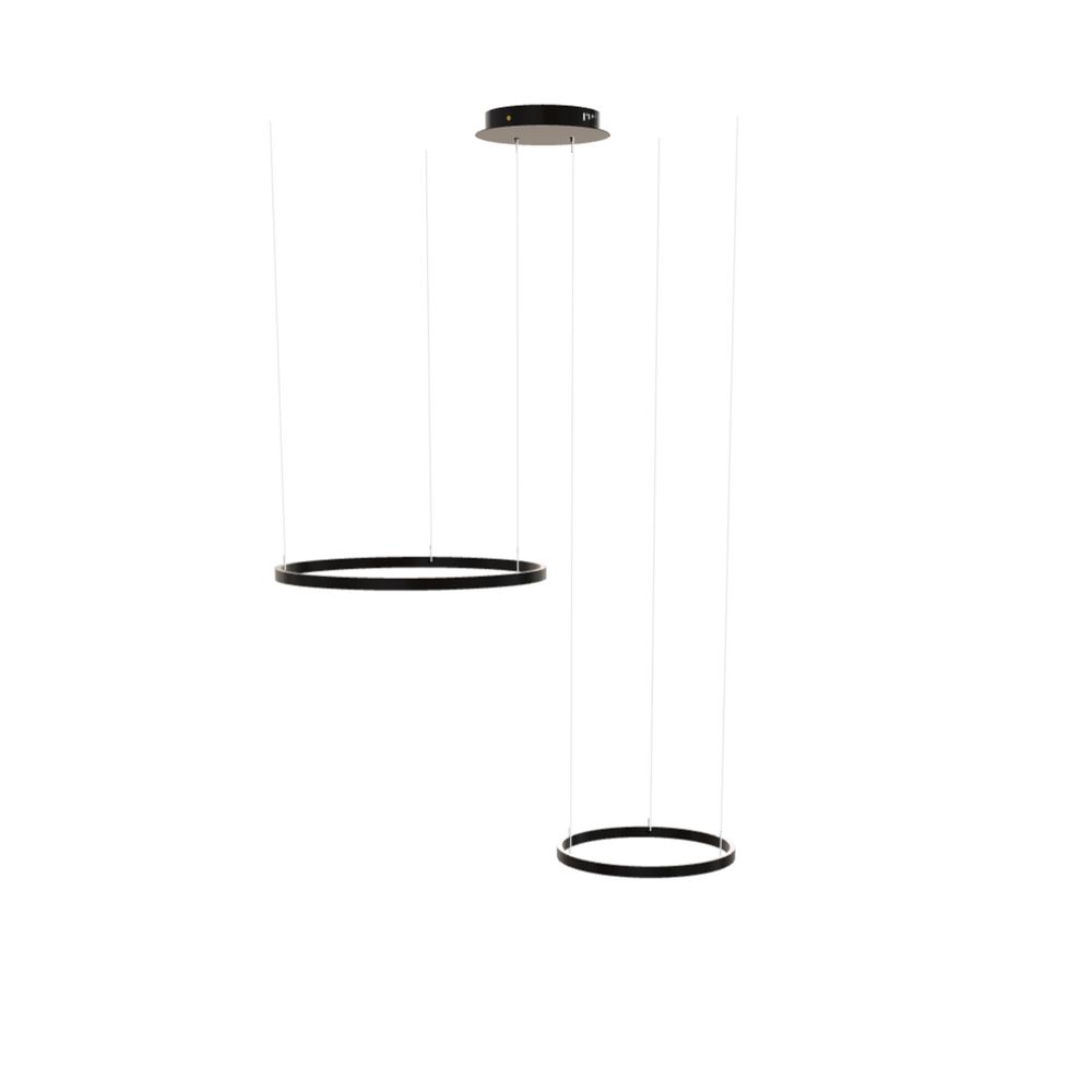 s.luce LED Ring Hängelampe 2-flammig Exzentrisch