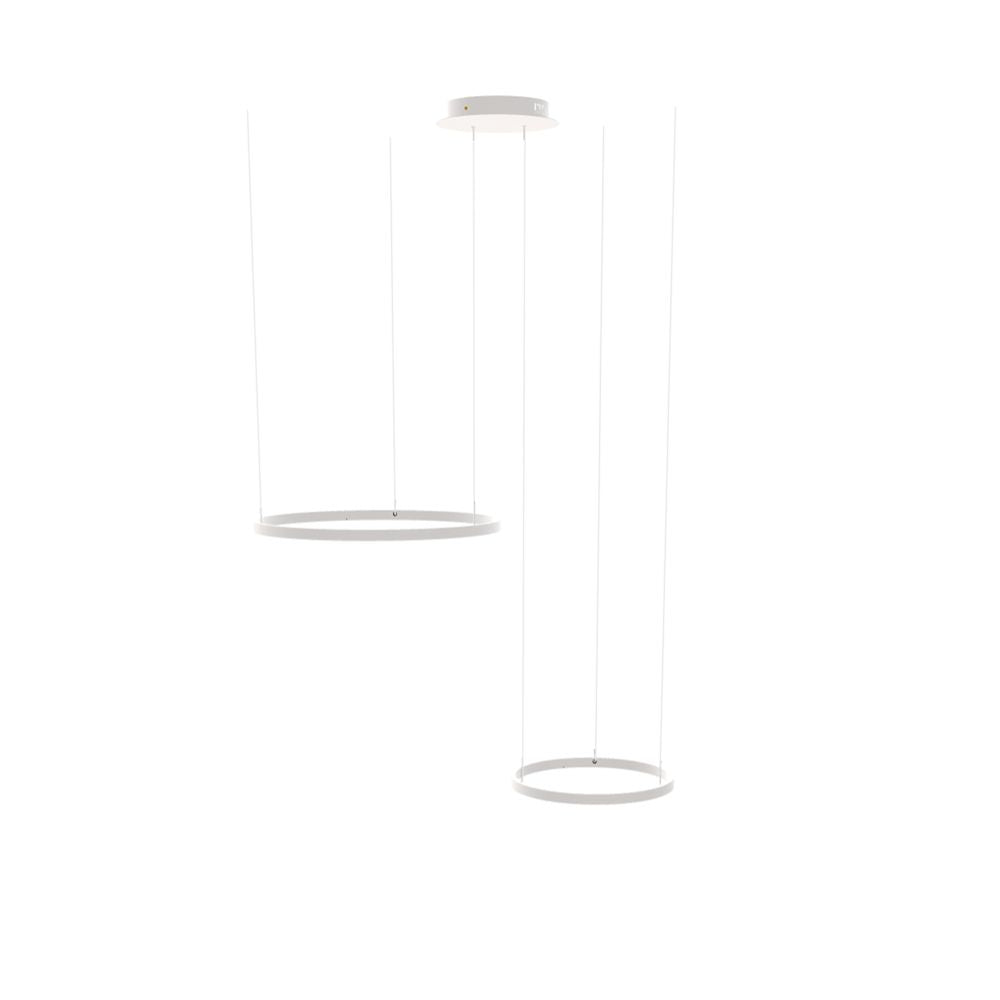 s.luce LED Ring Hängelampe 2-flammig Exzentrisch