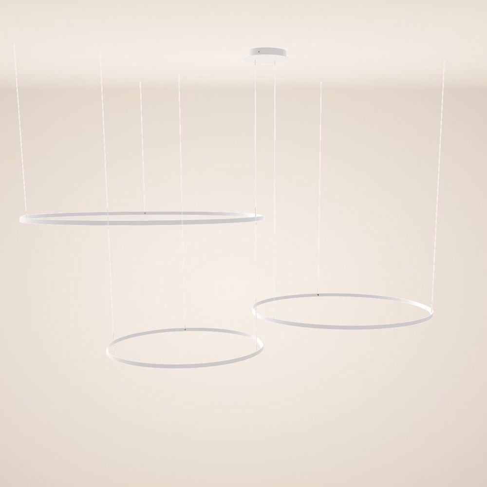 s.luce LED Ring Pendelleuchte 3-flammig Exzentrisch