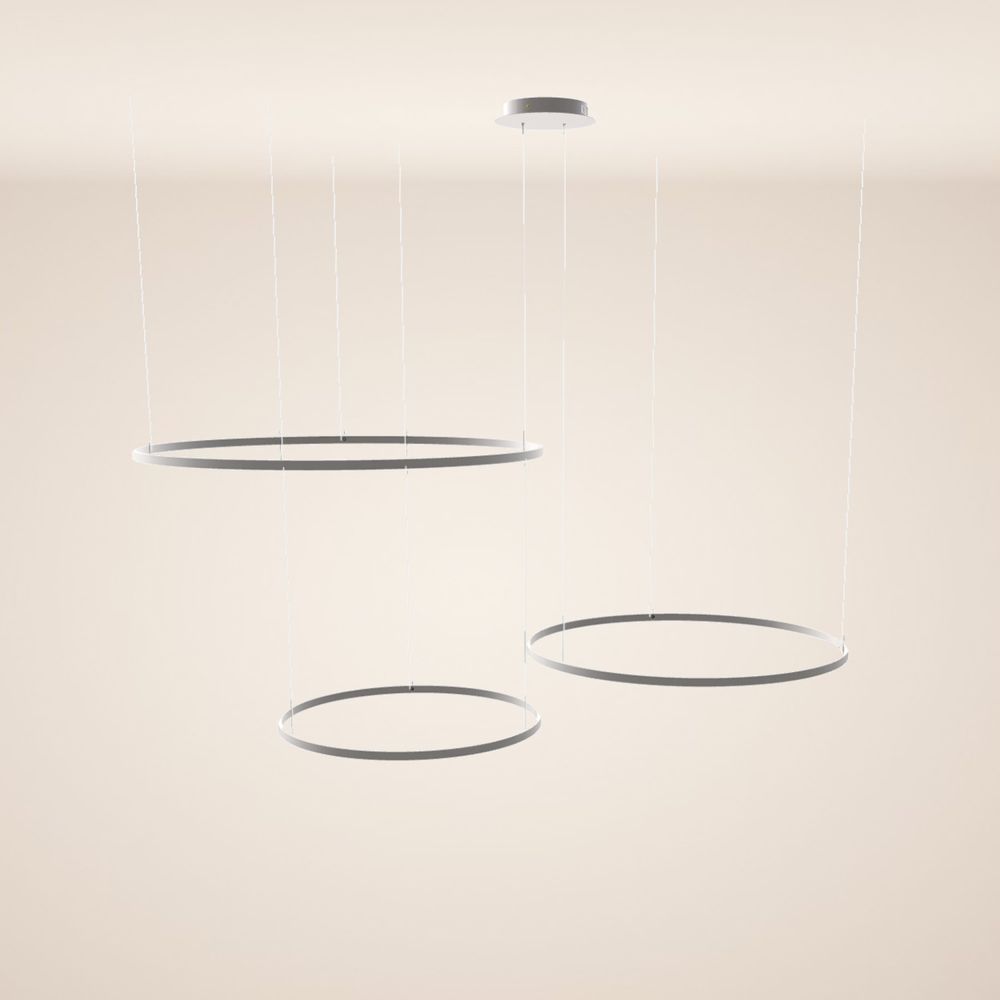 s.luce LED Ring Pendelleuchte 3-flammig Exzentrisch
