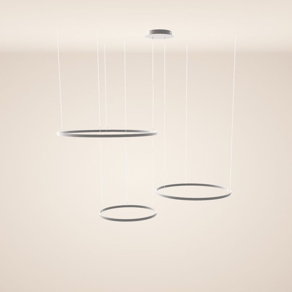 s.luce LED Ring Pendelleuchte 3-flammig Exzentrisch