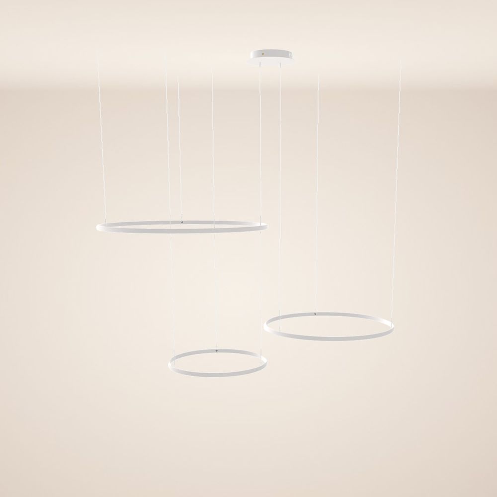 s.luce LED Ring Pendelleuchte 3-flammig Exzentrisch