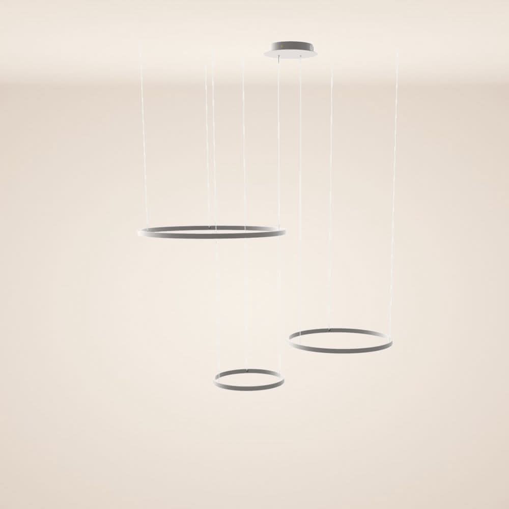 s.luce LED Ring Pendelleuchte 3-flammig Exzentrisch