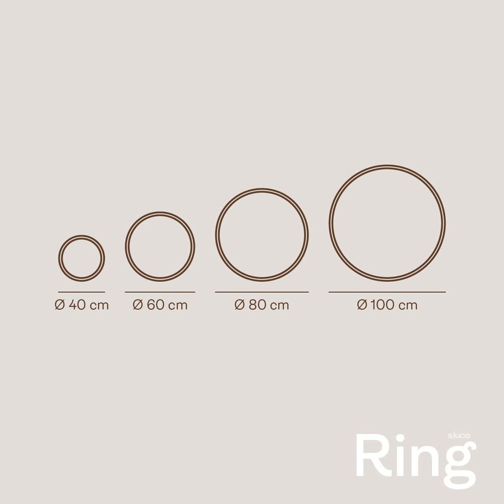 s.luce LED Ring Wandlampe & Deckenleuchte Dimmbar modern rund