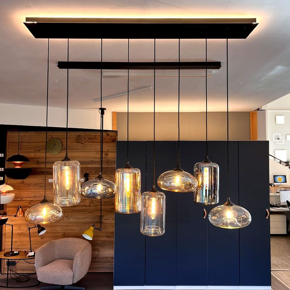 s.luce Modular beam canopy multi-flame rectangular