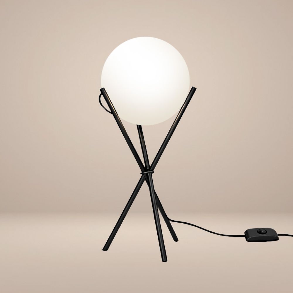 s.luce Axis Glas - Lampe de table trépied 20 cm - 182420 - s.luce® - homecoming lights.