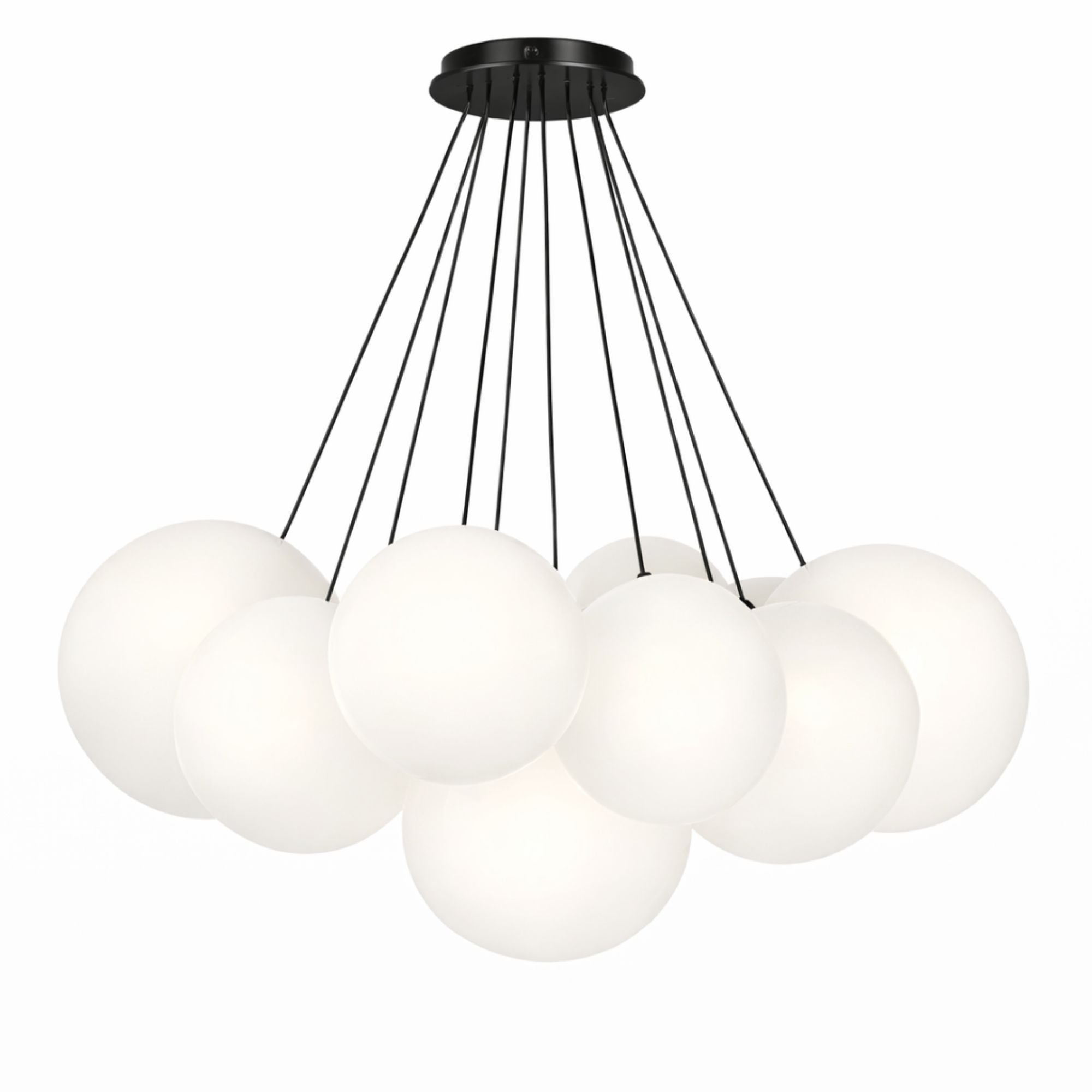 s.luce Orb Cluster Glas - Pendelleuchte 13 - flammig 13x20cm - 200589 - s.luce® - homecoming lights.