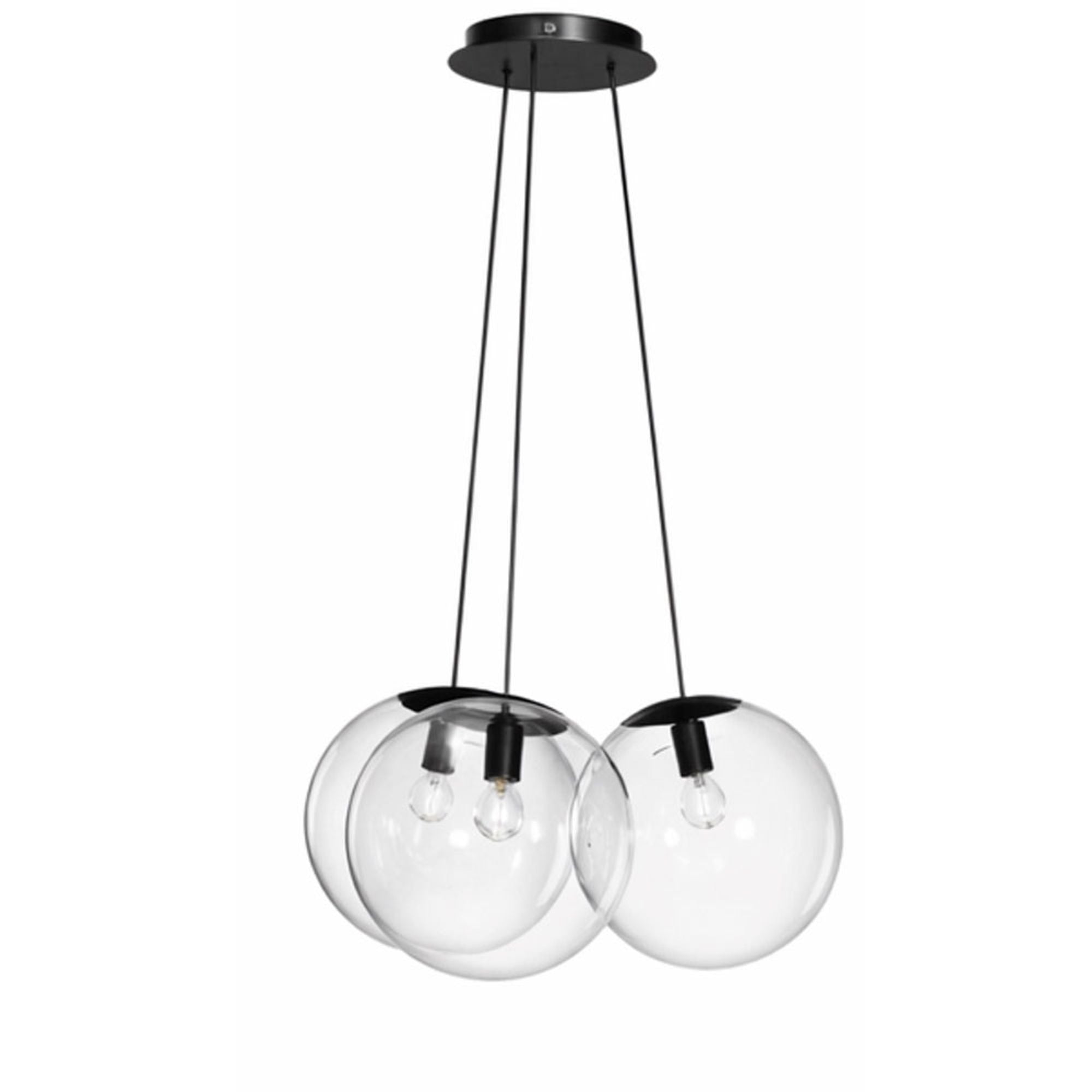 s.luce Orb Cluster Glas - Hängelampe 3 - flammig 3x20cm - 200558 - s.luce® - homecoming lights.