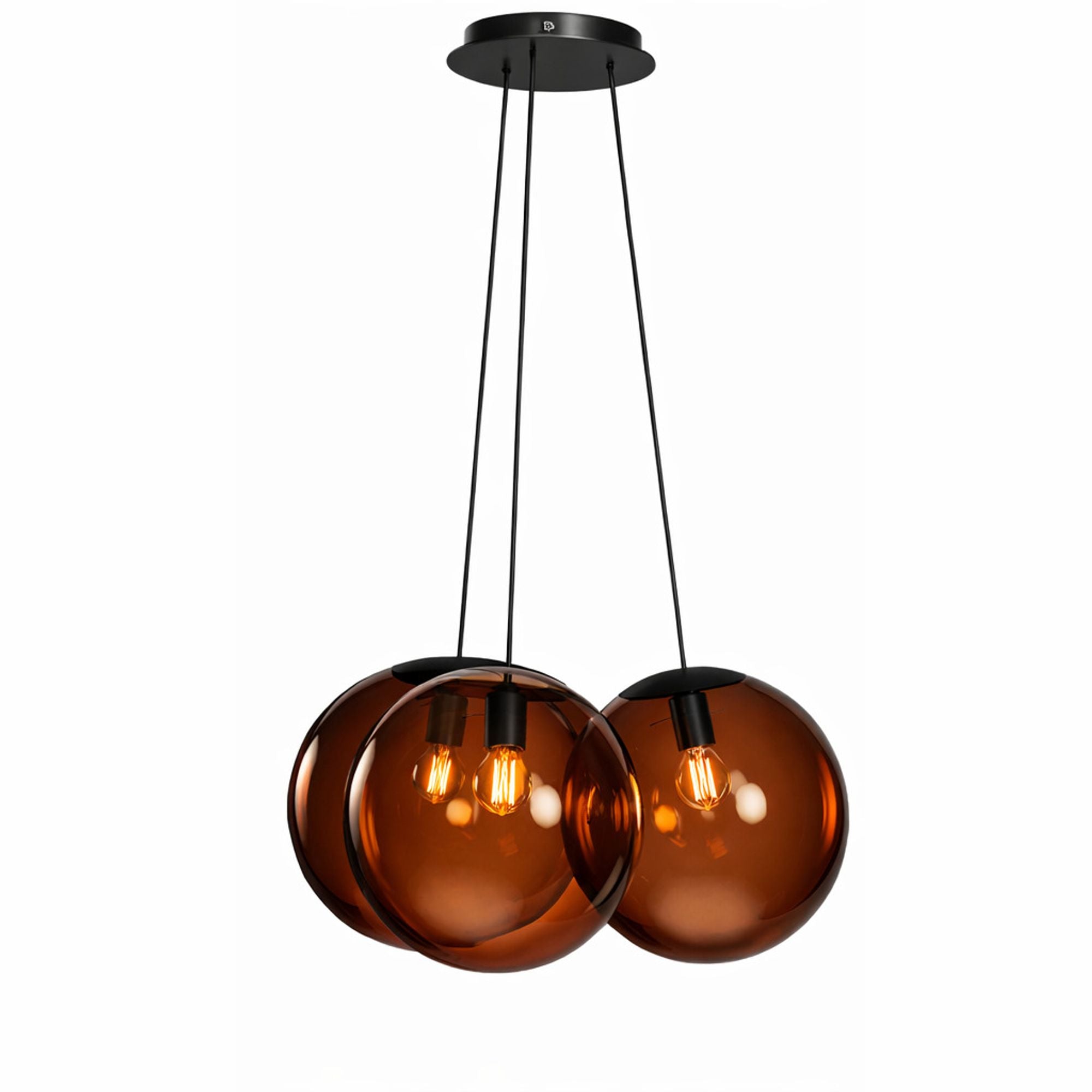 s.luce Orb Cluster Glas - Hängelampe 3 - flammig 3x20cm - 200555 - s.luce® - homecoming lights.