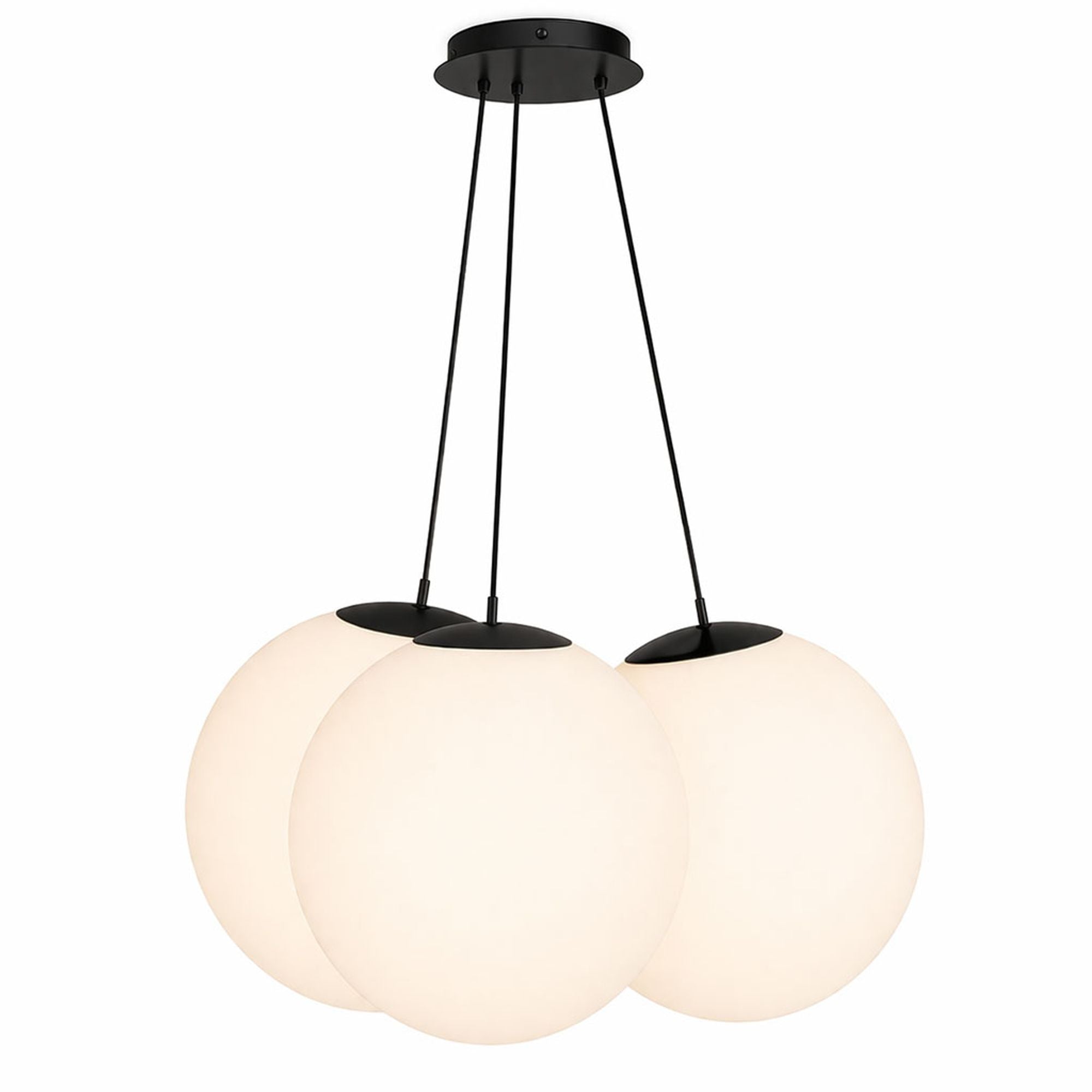 s.luce Orb Cluster Glas - Hängeleuchte 3 - flammig 3x40cm - 200623 - s.luce® - homecoming lights.