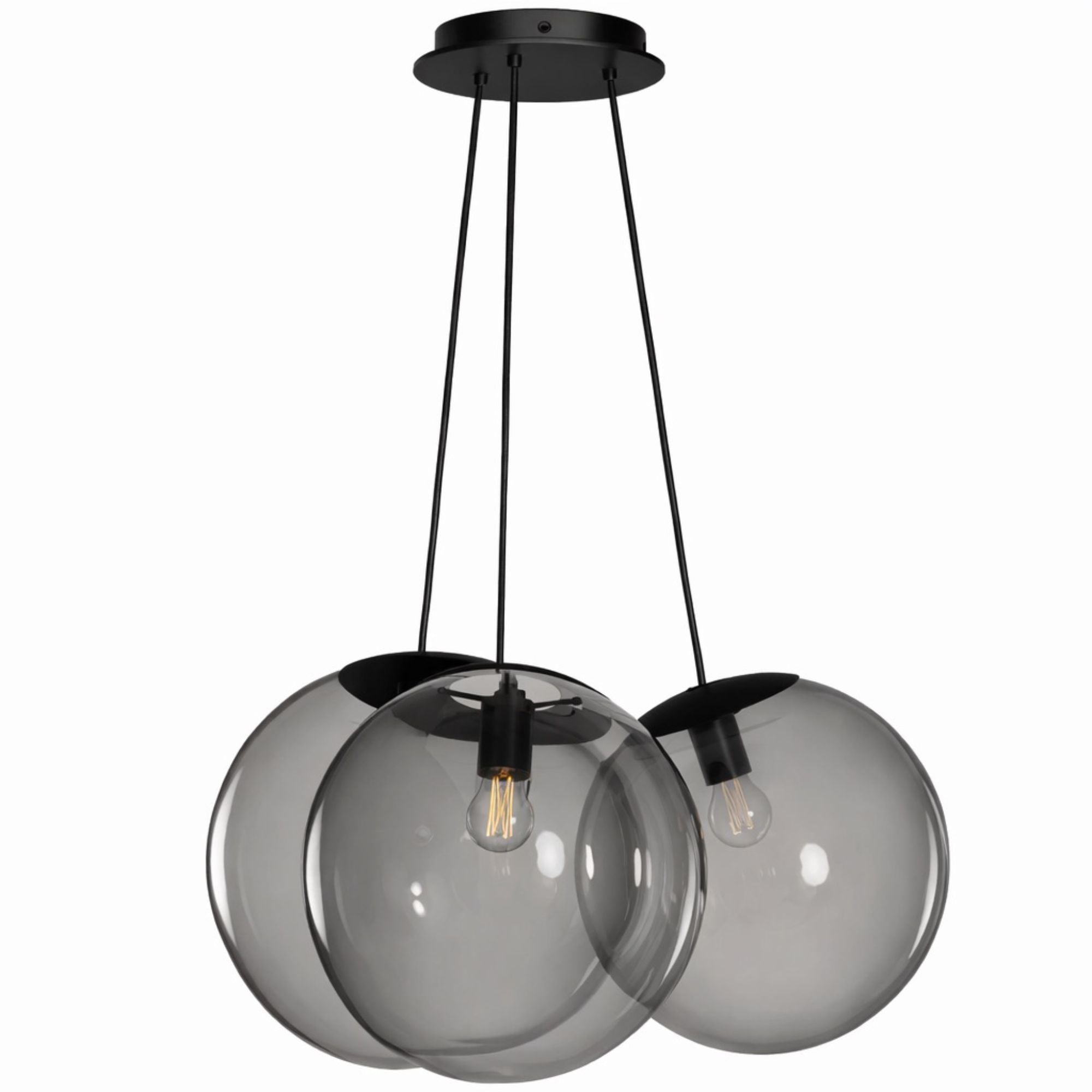 s.luce Orb Cluster Glas - Pendelampe 3 - flammig 3x50cm - 200643 - s.luce® - homecoming lights.