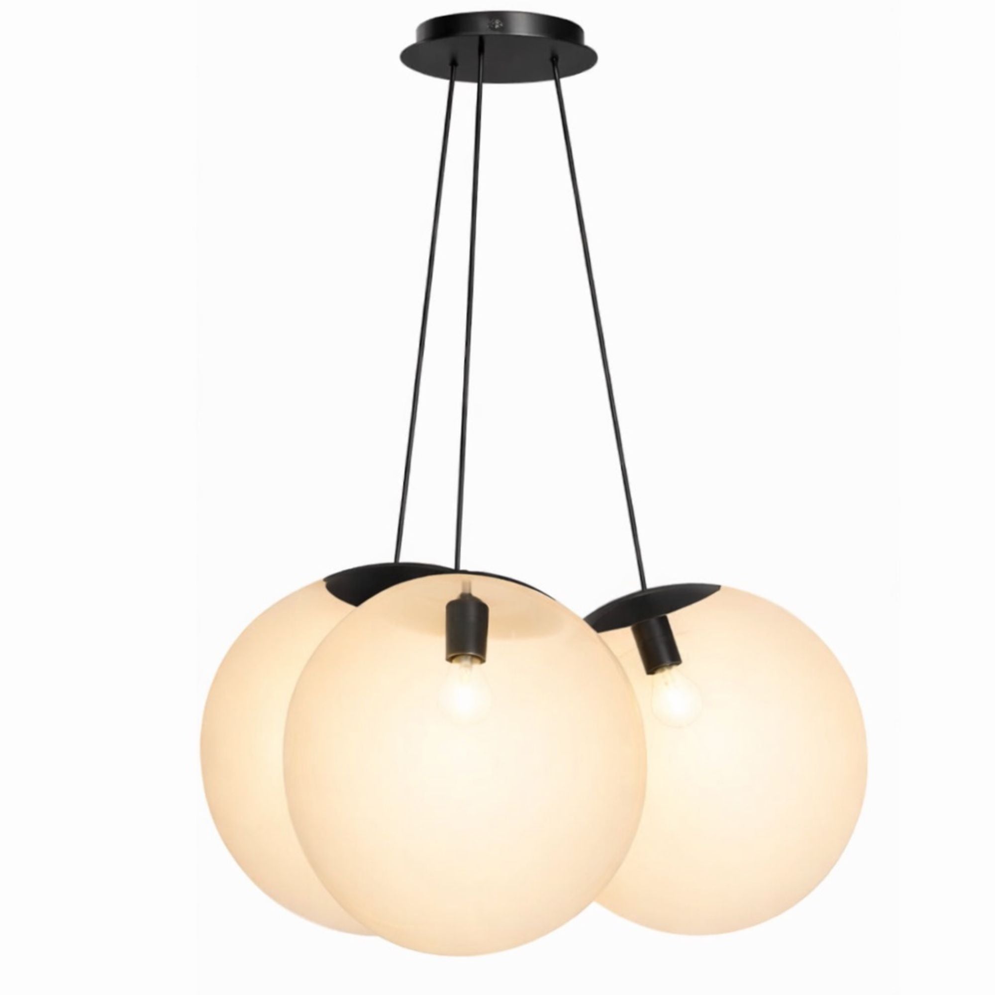 s.luce Orb Cluster Glas - Pendelampe 3 - flammig 3x50cm - 200640 - s.luce® - homecoming lights.