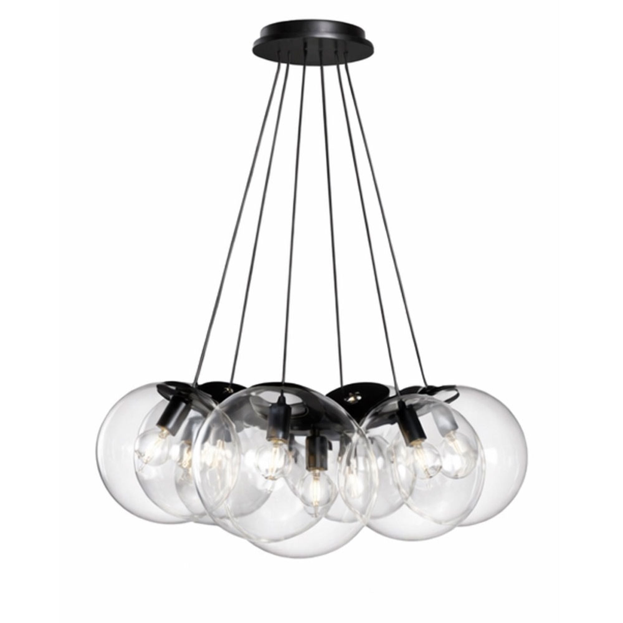 s.luce Orb Cluster Mehrfach - Pendelleuchte 7 - flammig 7x20cm - 200574 - s.luce® - homecoming lights.