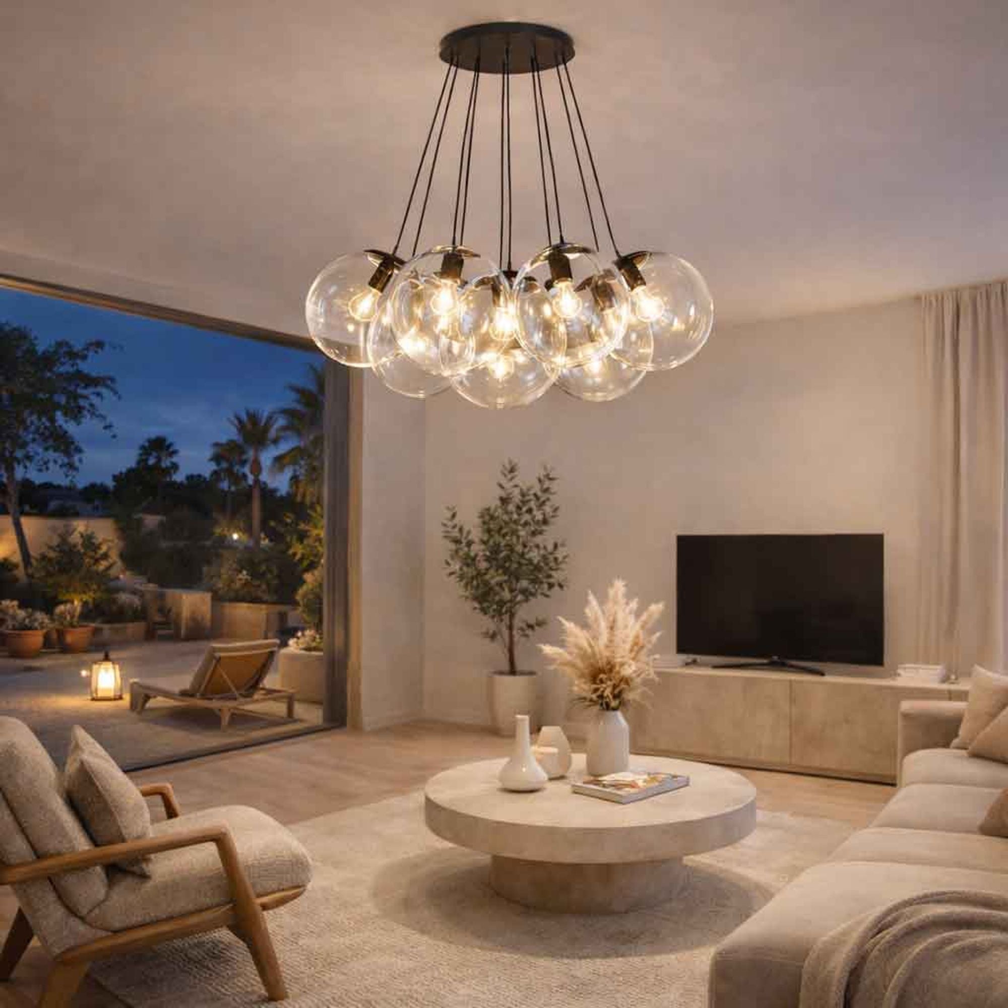 s.luce Orb Cluster Mehrfach - Pendelleuchte 7 - flammig 7x20cm - 200572 - s.luce® - homecoming lights.