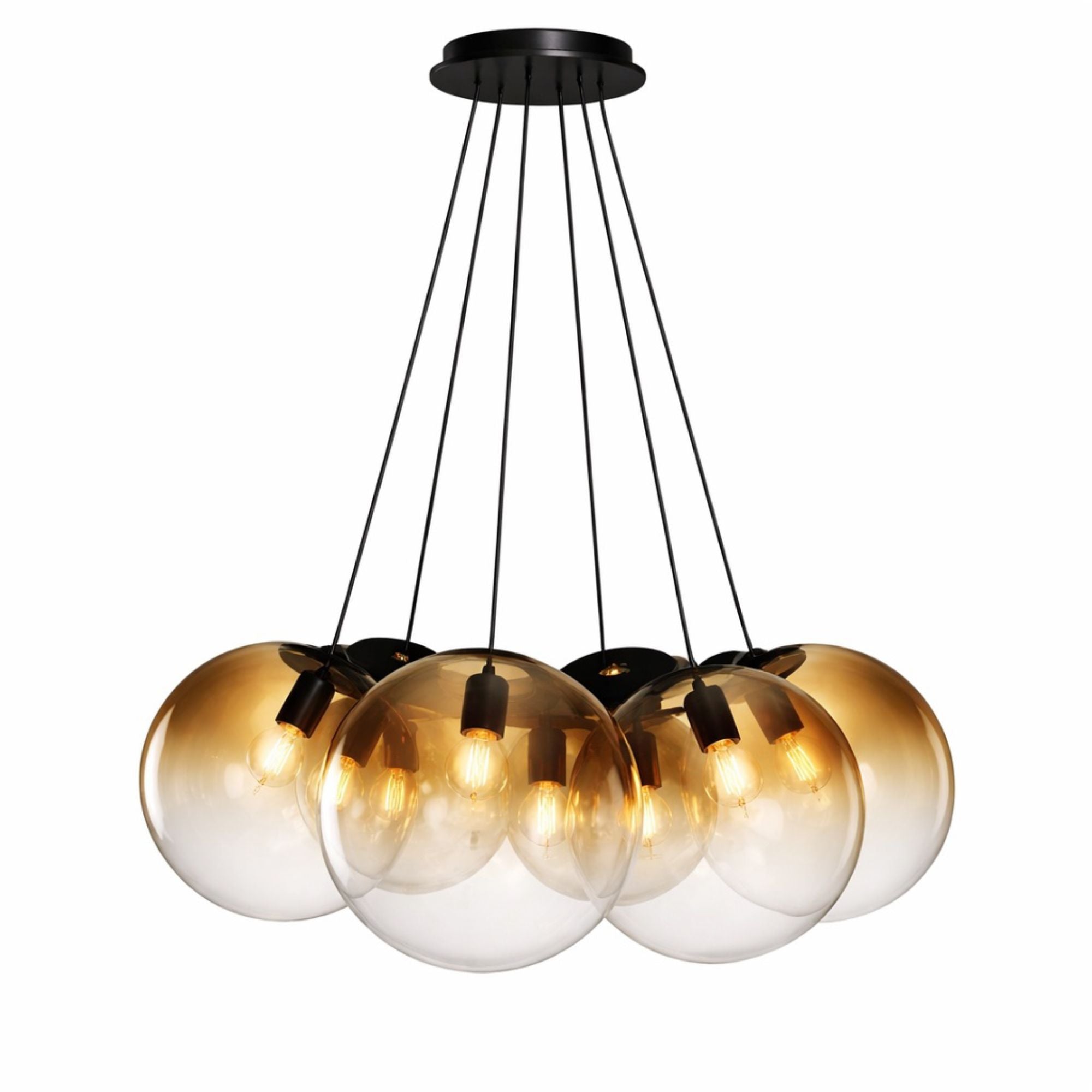 s.luce Orb Cluster Mehrfach - Pendelleuchte 7 - flammig 7x20cm - 200578 - s.luce® - homecoming lights.