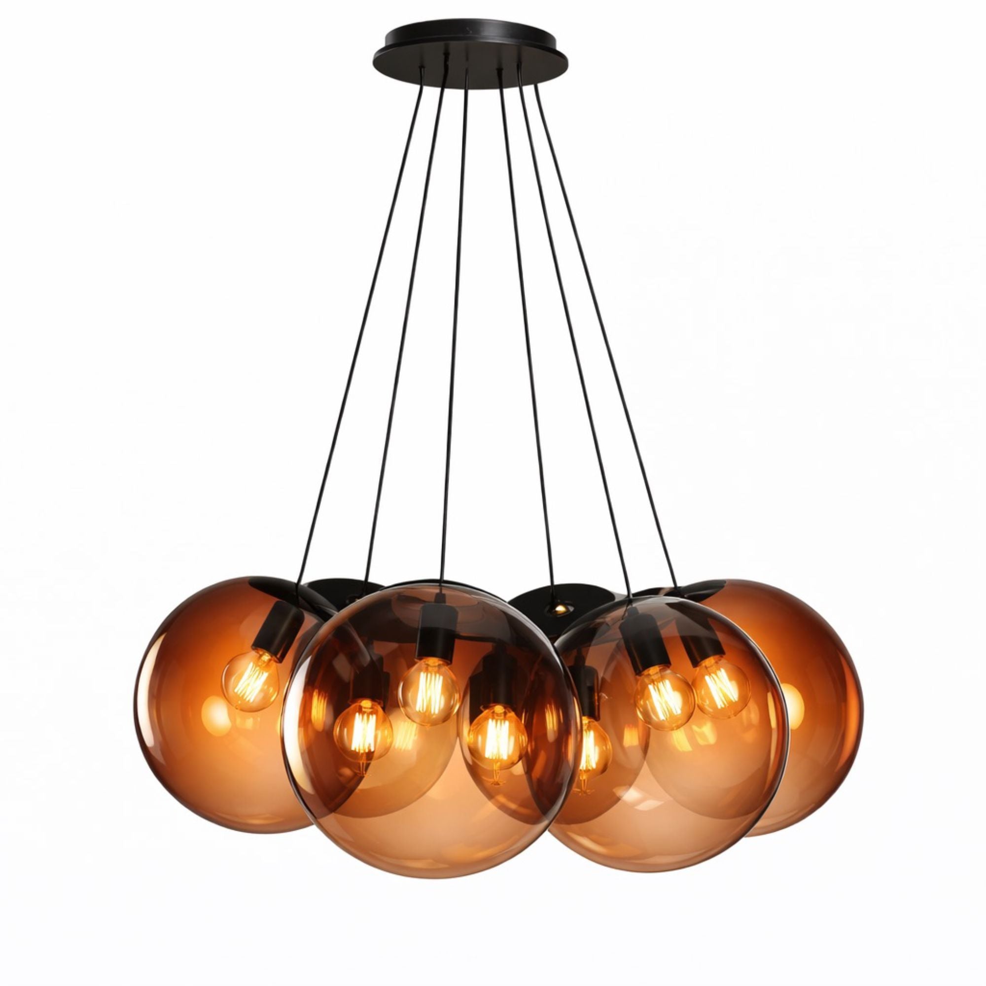 s.luce Orb Cluster Mehrfach - Pendelleuchte 7 - flammig 7x20cm - 200571 - s.luce® - homecoming lights.